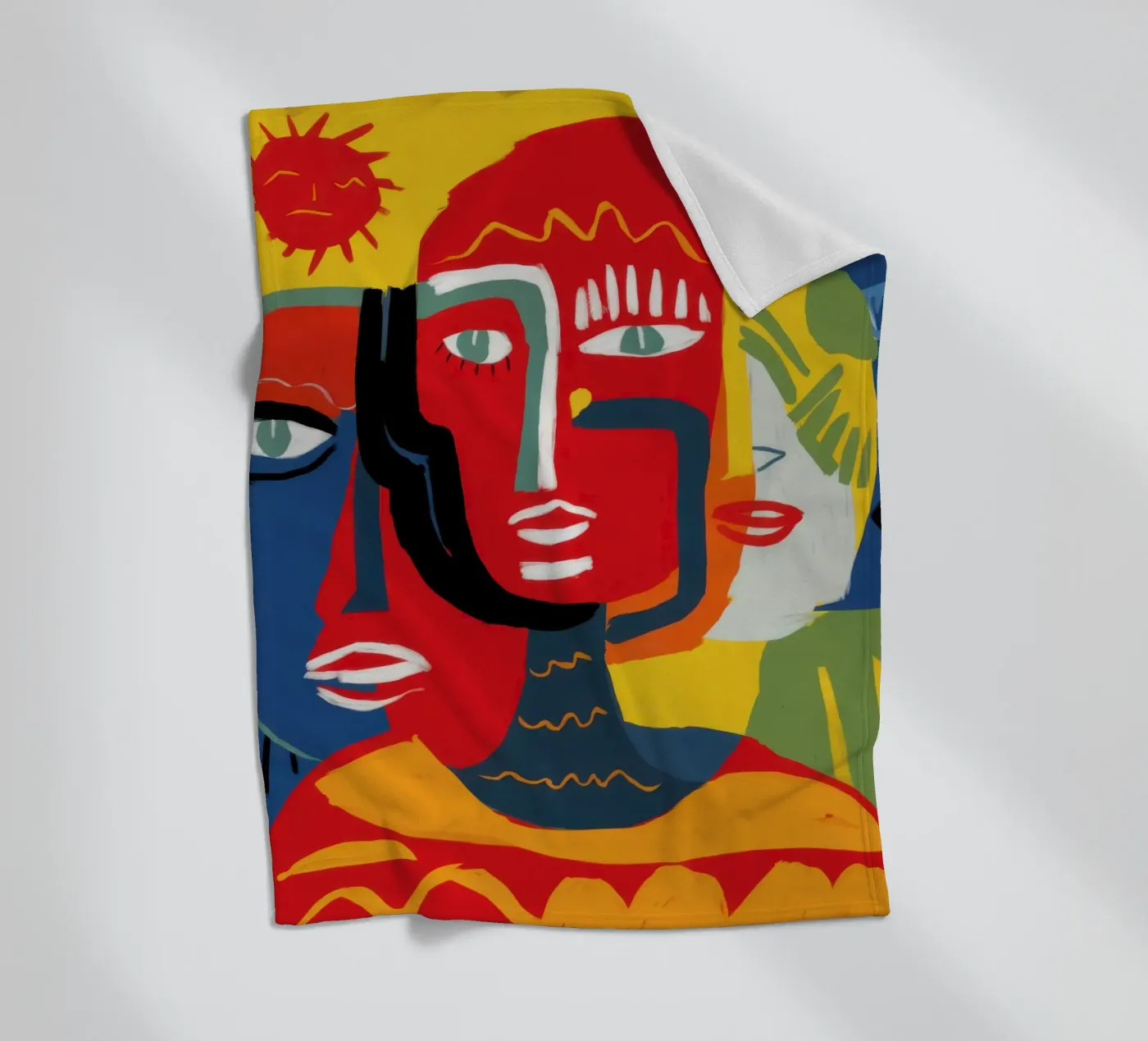 Primal Human Trinity fleece blanket by Nova Glaze