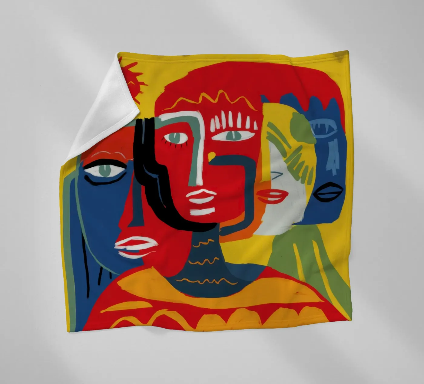 Primal Human Trinity fleece blanket by Nova Glaze