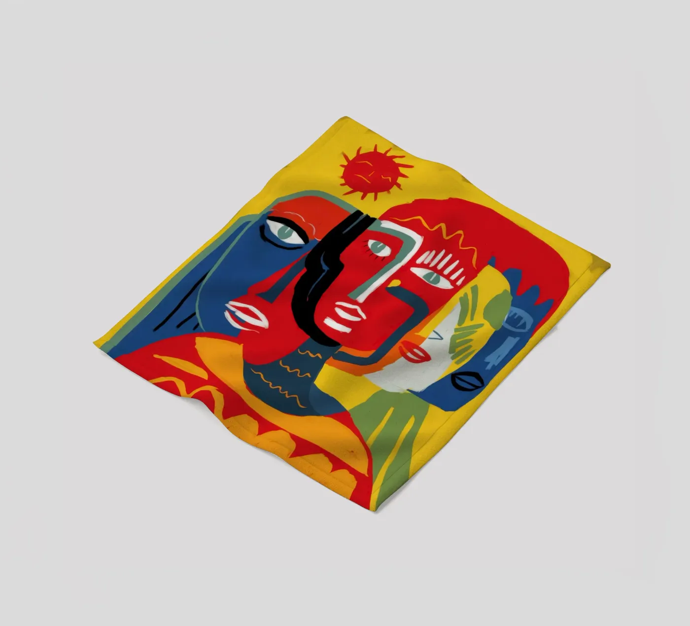 Primal Human Trinity fleece blanket by Nova Glaze