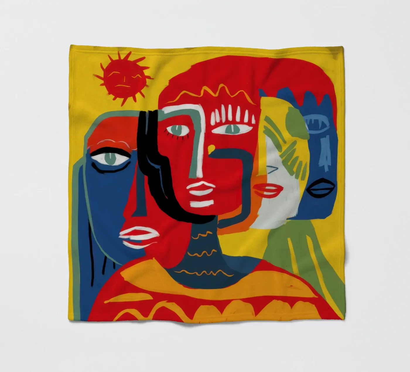 Primal Human Trinity fleece blanket by Nova Glaze