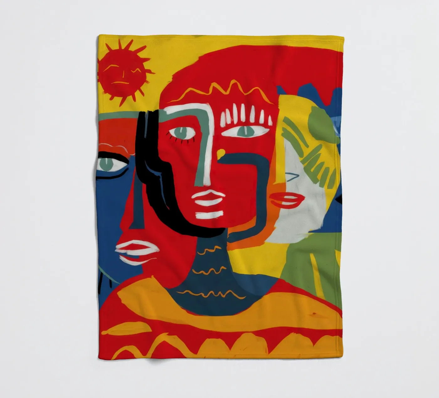 Primal Human Trinity fleece blanket by Nova Glaze