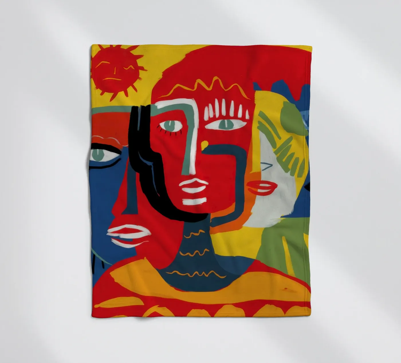 Primal Human Trinity fleece blanket by Nova Glaze