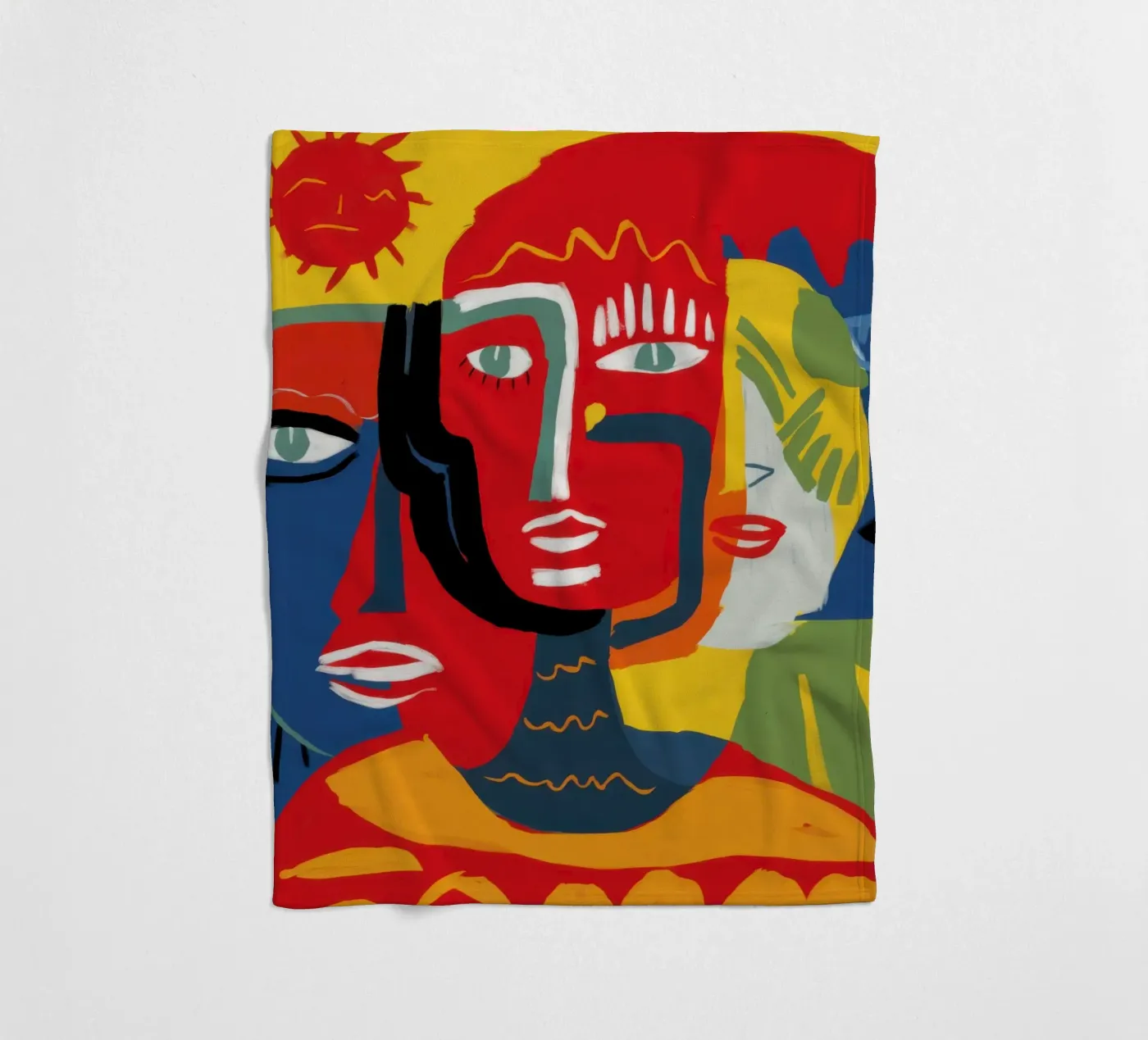 Primal Human Trinity fleece blanket by Nova Glaze