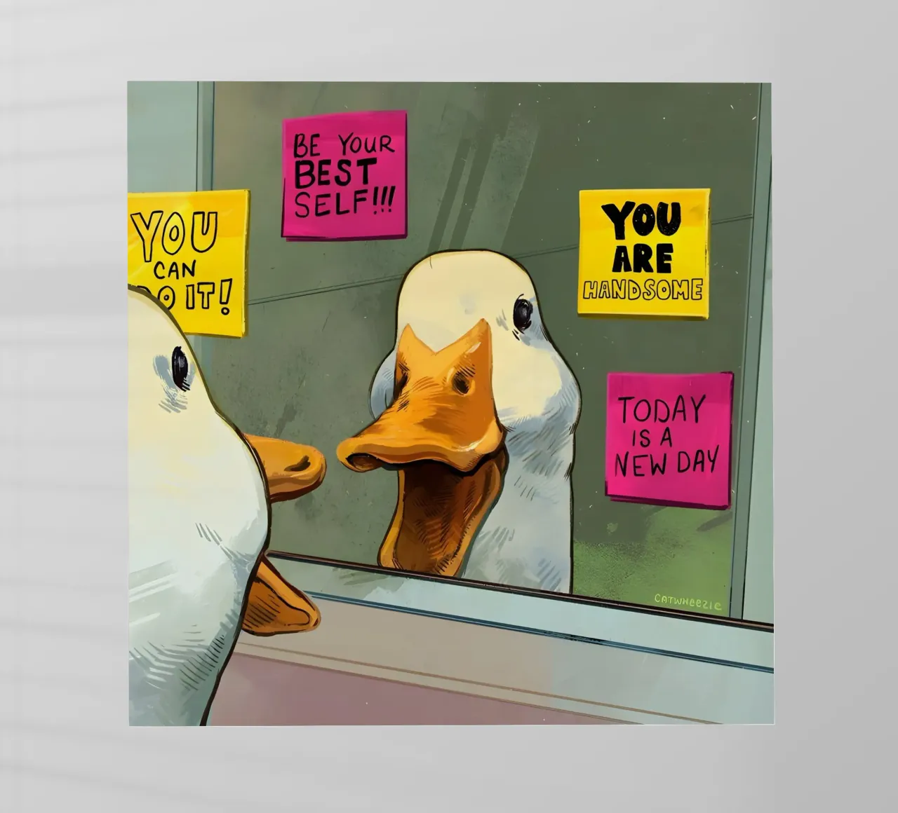 "BE YOUR BEST SELF!" pellicola backlit da Type & Tape