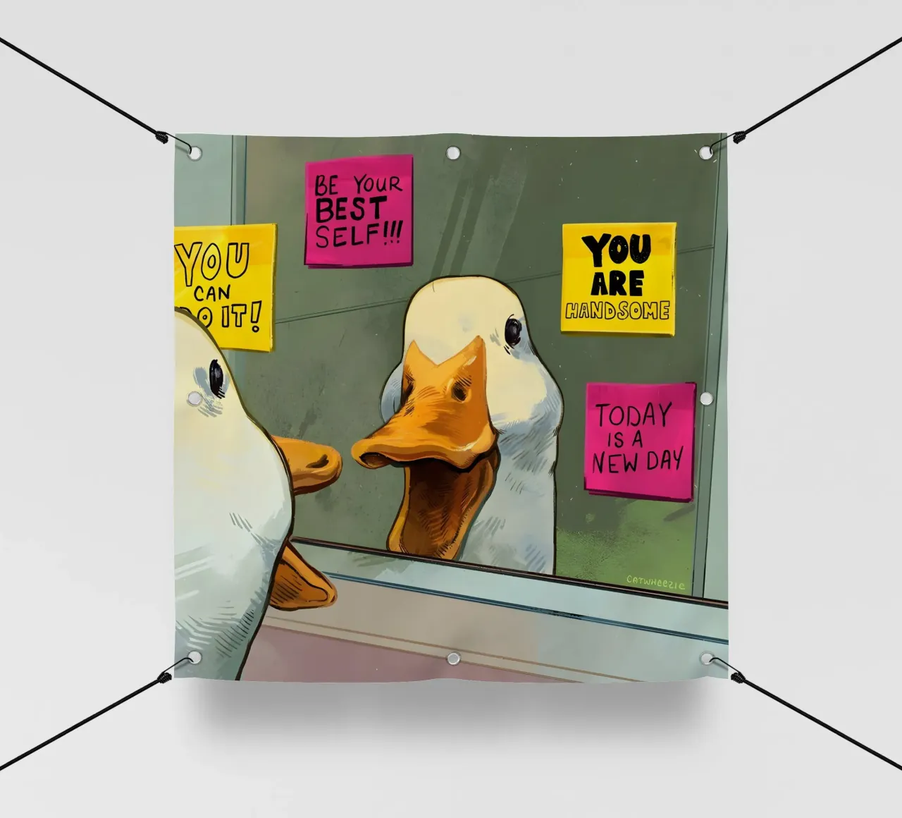 "BE YOUR BEST SELF!" telo in pvc da Type & Tape