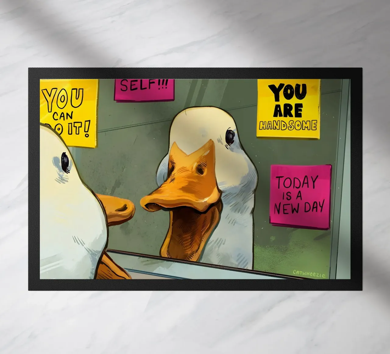 "BE YOUR BEST SELF!" zerbino da Type & Tape