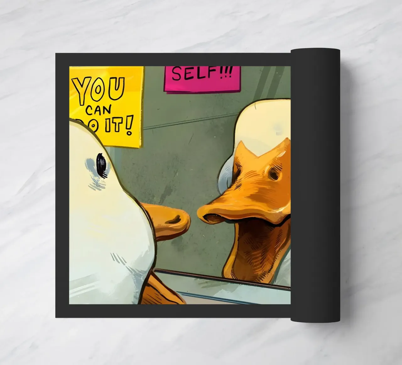 "BE YOUR BEST SELF!" zerbino da Type & Tape