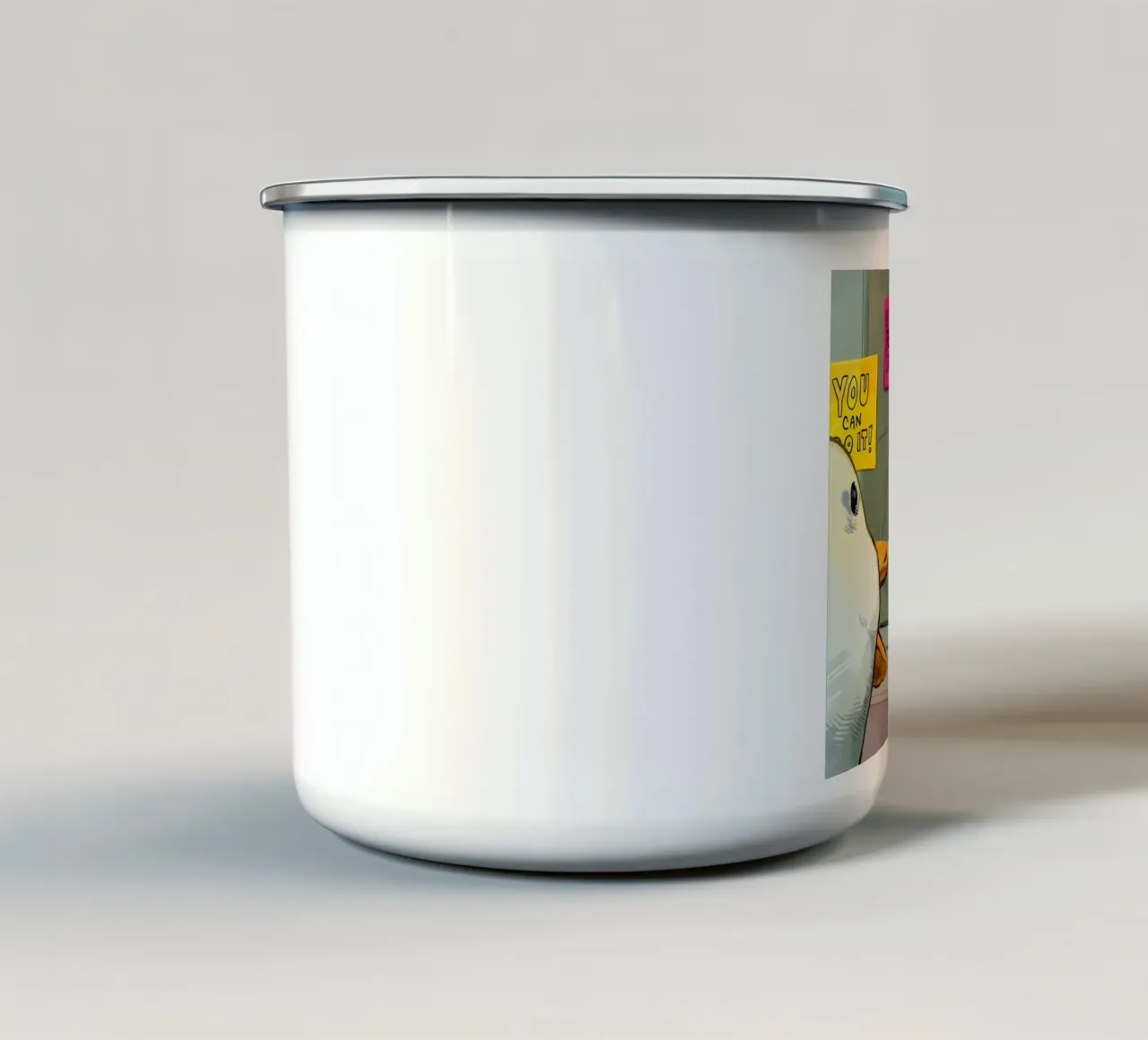 "BE YOUR BEST SELF!" tazza in smalto da Type & Tape