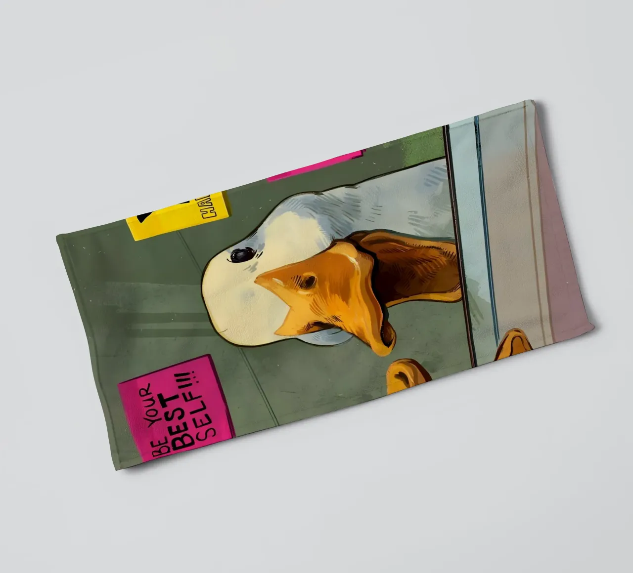 "BE YOUR BEST SELF!" asciugamano da bagno da Type & Tape