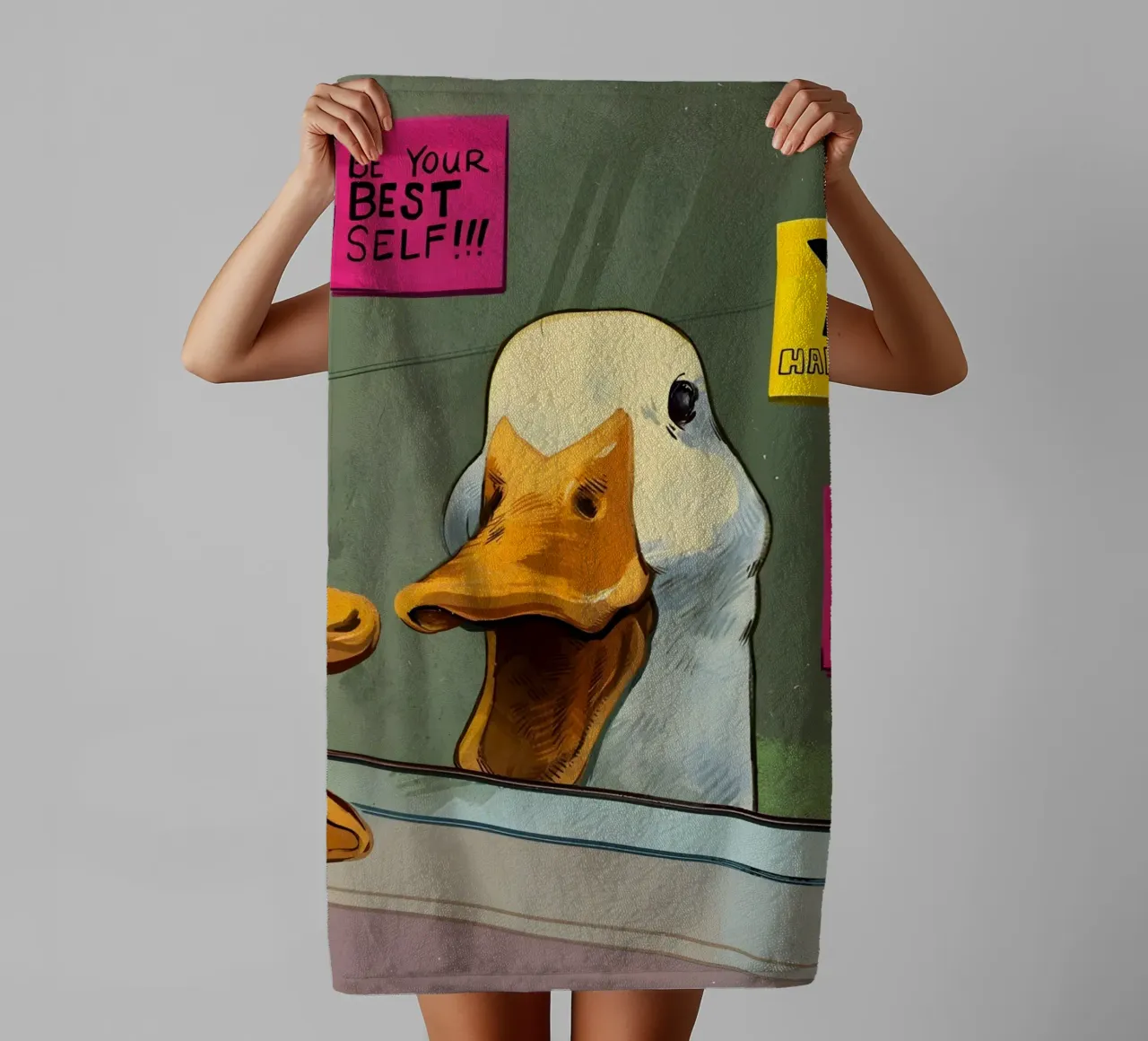 "BE YOUR BEST SELF!" asciugamano da bagno da Type & Tape