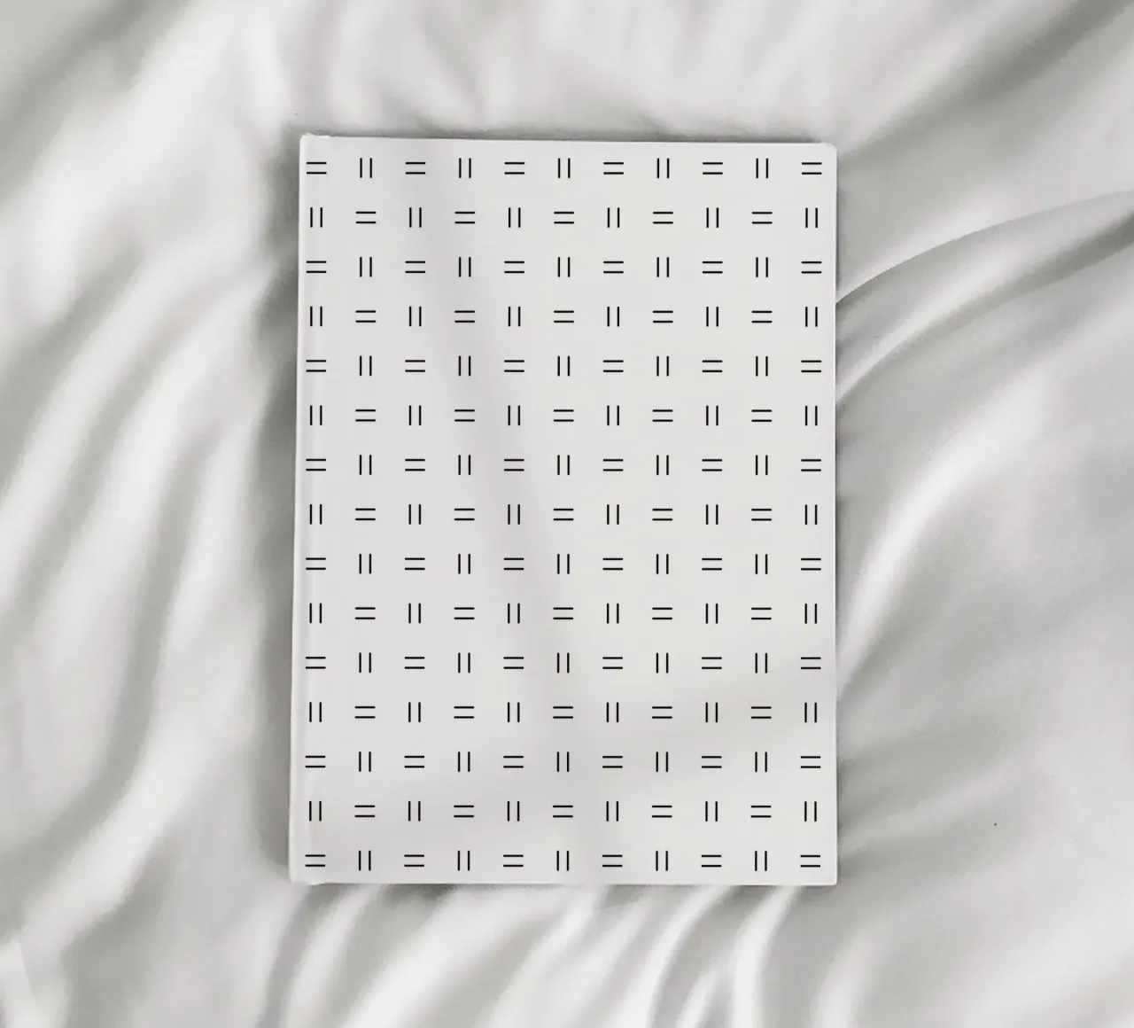 Minimal Scandi Double Lines | Black on White notebook by Beauty in Simplicity