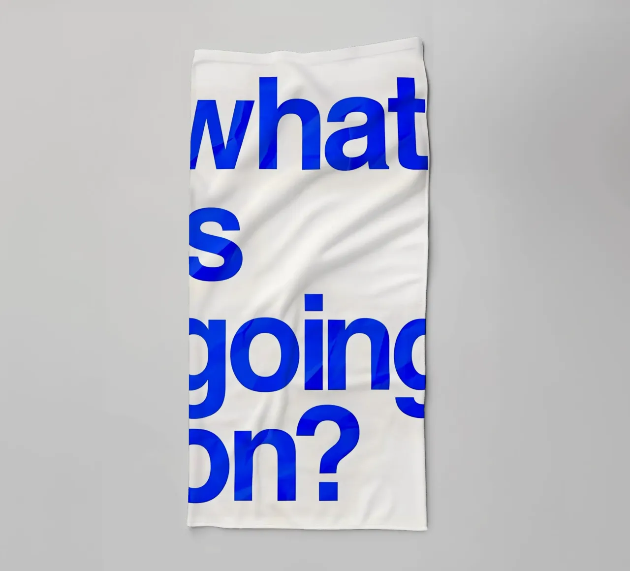 "what is going on?" asciugamano da bagno da Type & Tape