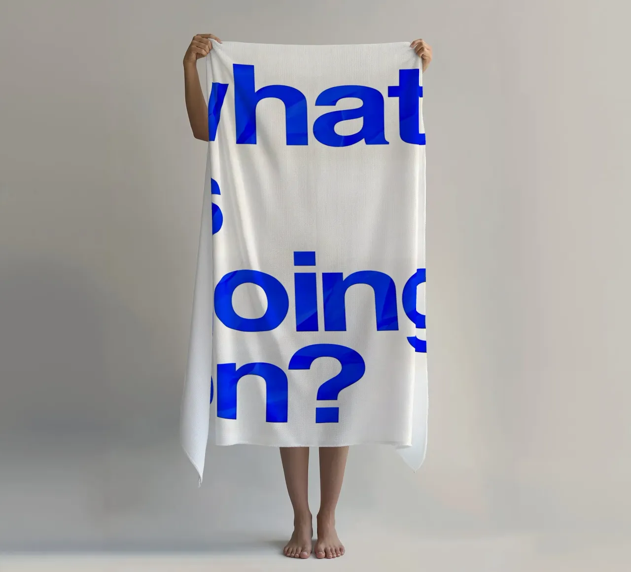 "what is going on?" telo mare da Type & Tape