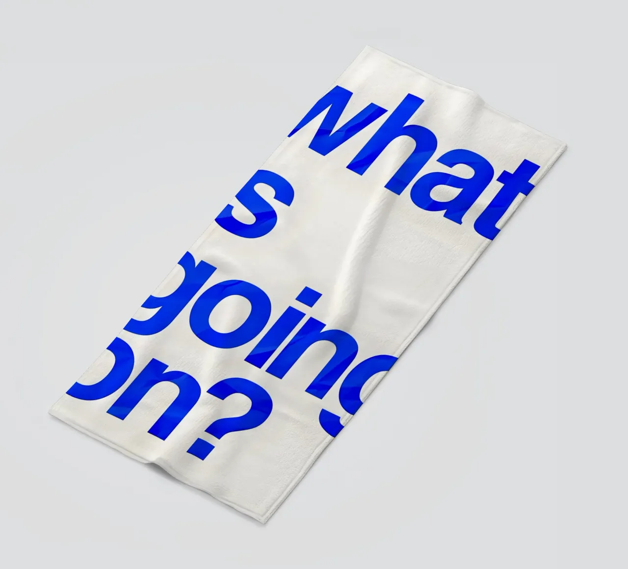 "what is going on?" telo mare da Type & Tape