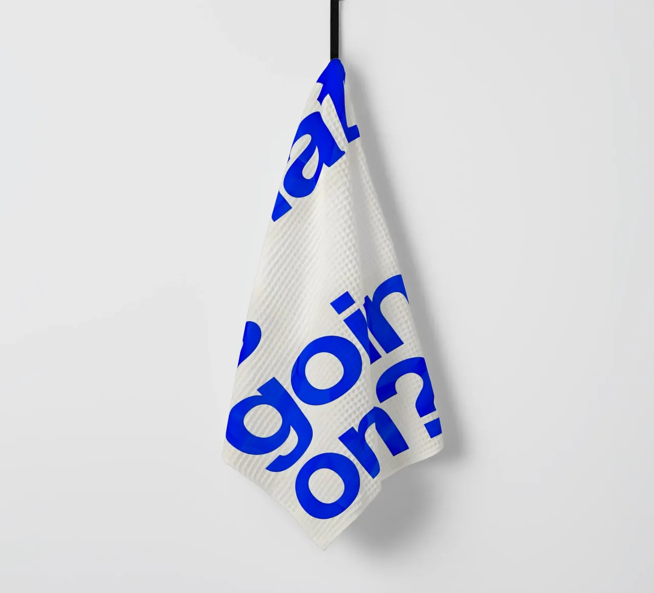 "what is going on?" canovaccio da cucina da Type & Tape