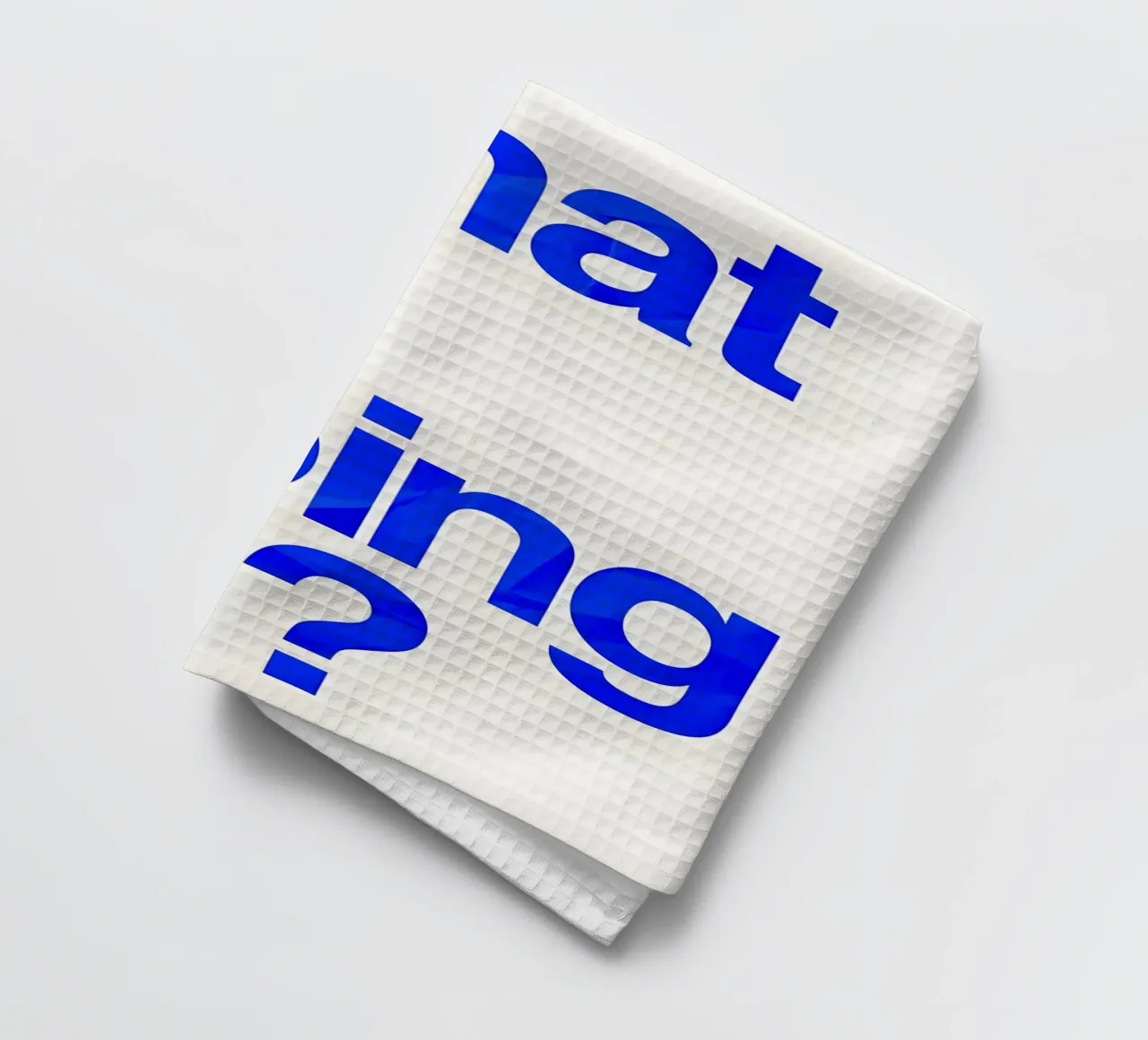 "what is going on?" canovaccio da cucina da Type & Tape