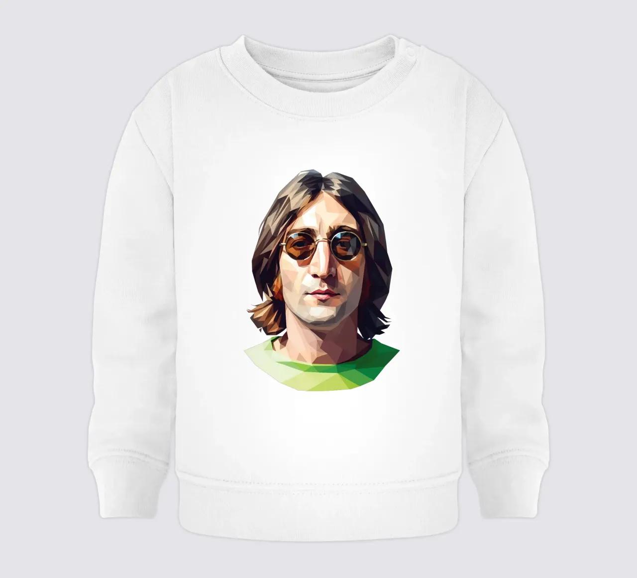 John Lennon Low poly felpa neonato da Low Profile