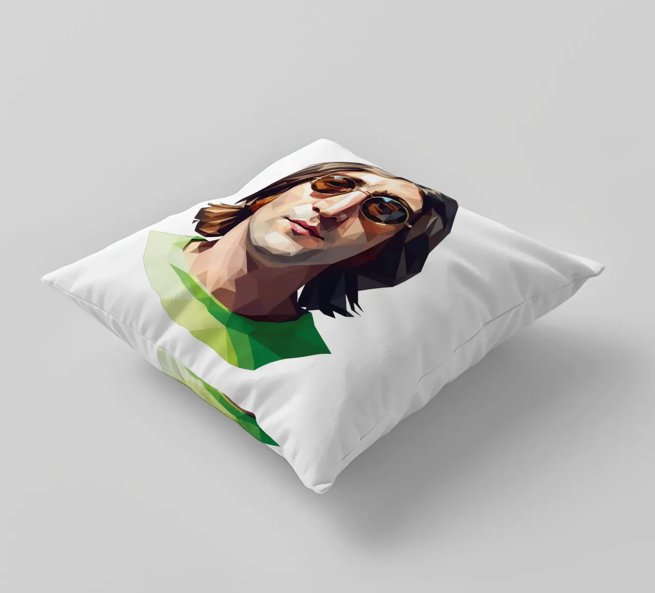 John Lennon Low poly cuscino da Low Profile