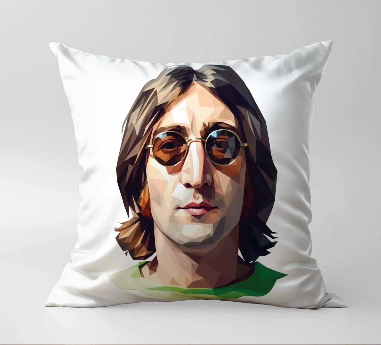 John Lennon Low poly cuscino da Low Profile