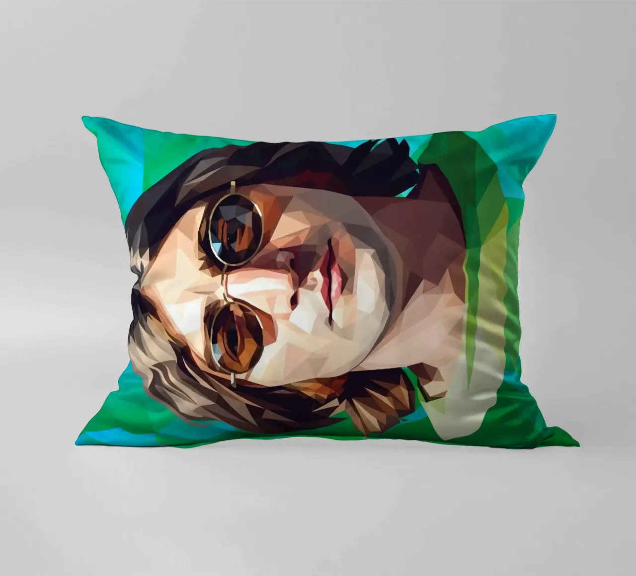 John Lennon Low poly cuscino da Low Profile