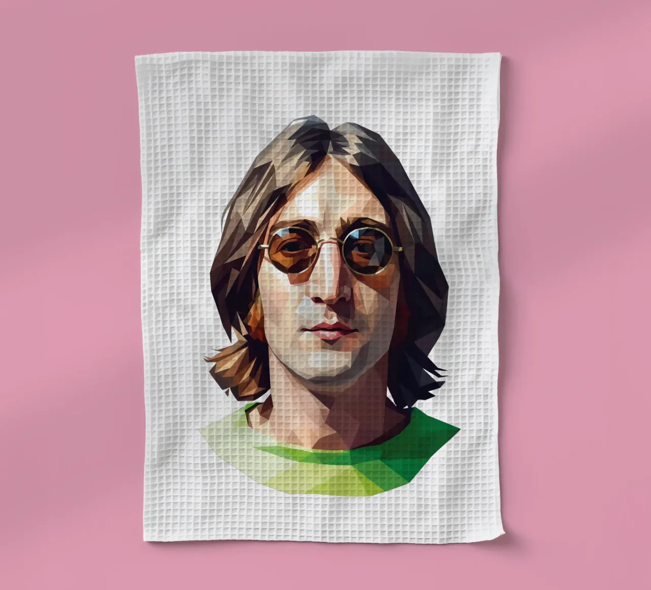 John Lennon Low poly canovaccio da cucina da Low Profile