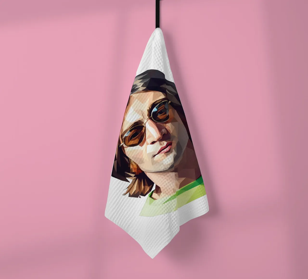 John Lennon Low poly canovaccio da cucina da Low Profile