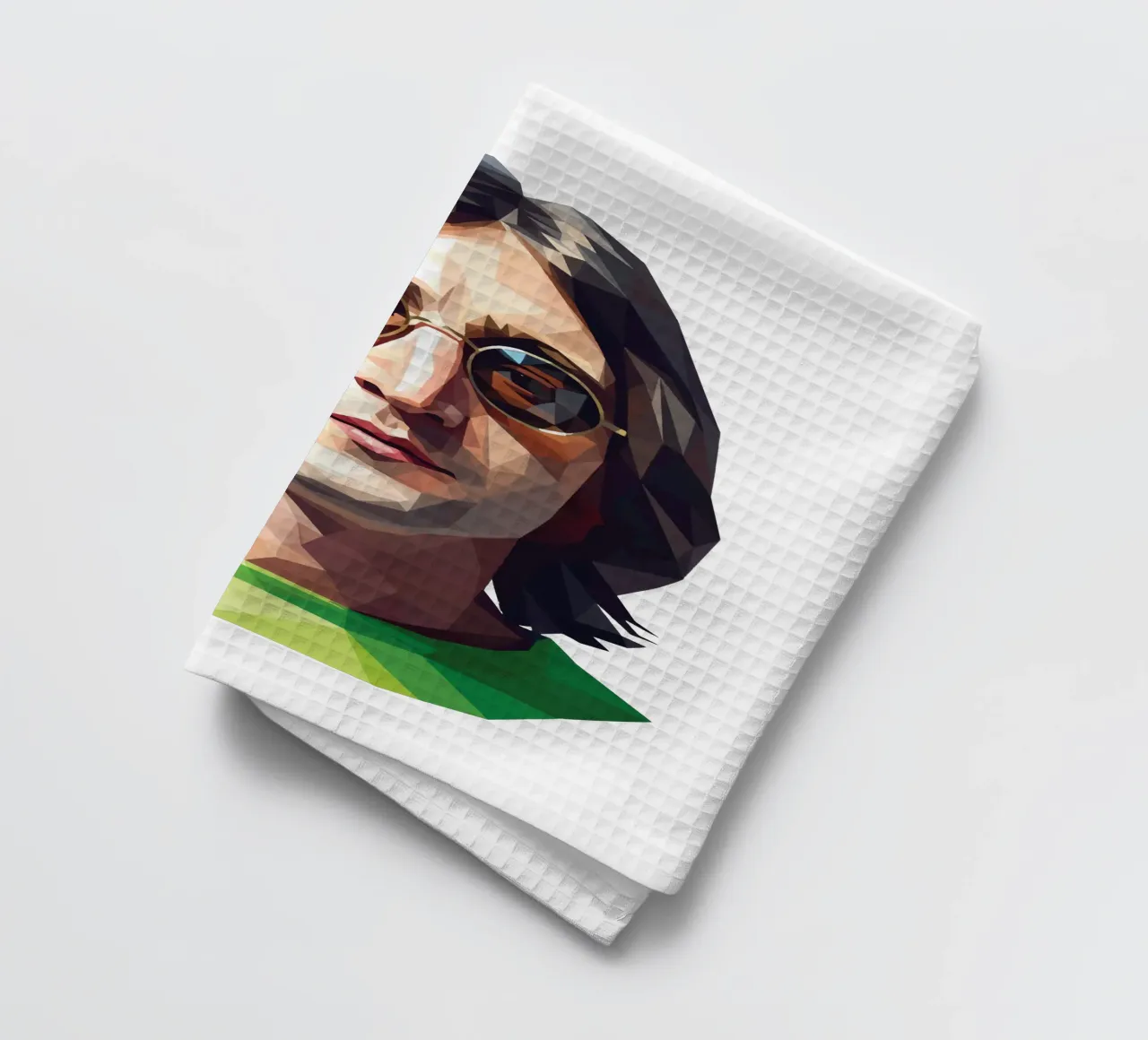 John Lennon Low poly canovaccio da cucina da Low Profile