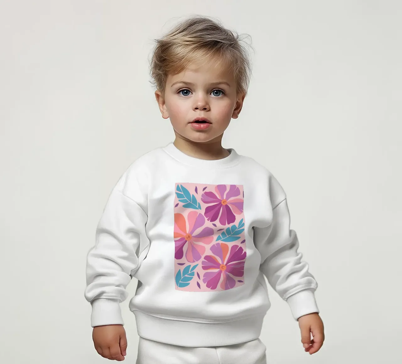 Pastel Petal Pattern felpa neonato da Nova Glaze