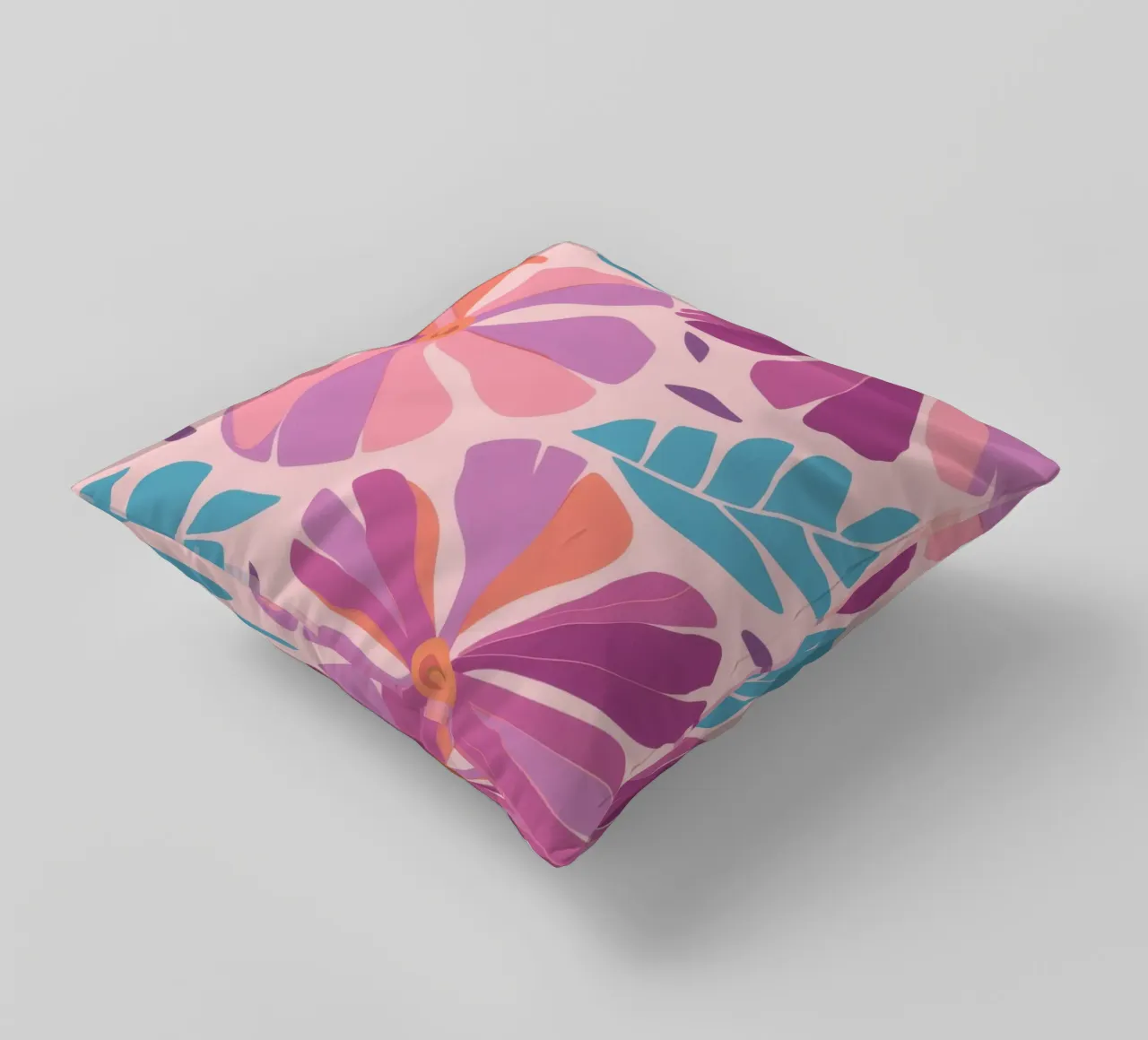 Pastel Petal Pattern cuscino da Nova Glaze