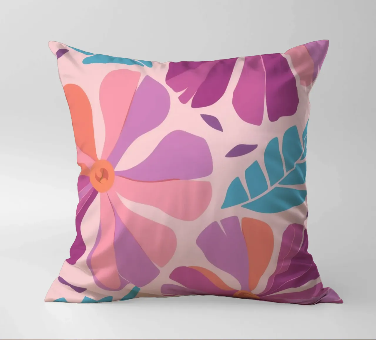 Pastel Petal Pattern cuscino da Nova Glaze