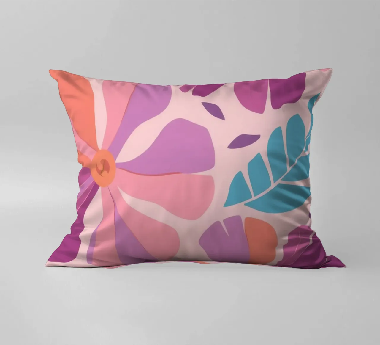 Pastel Petal Pattern cuscino da Nova Glaze