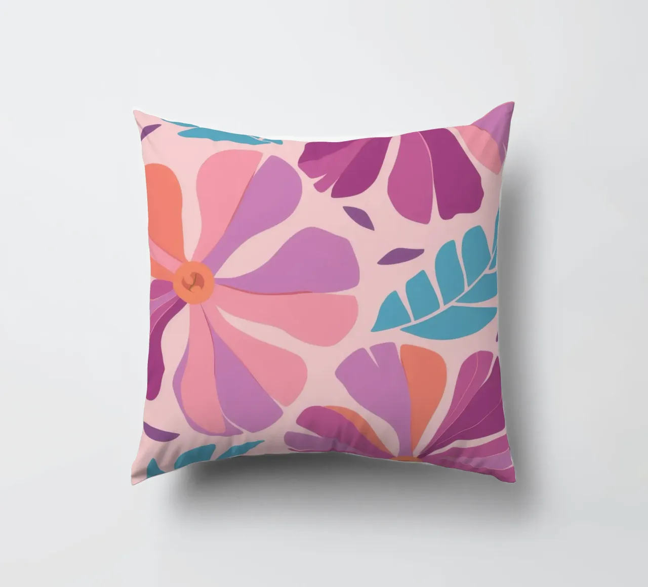 Pastel Petal Pattern cuscino da Nova Glaze