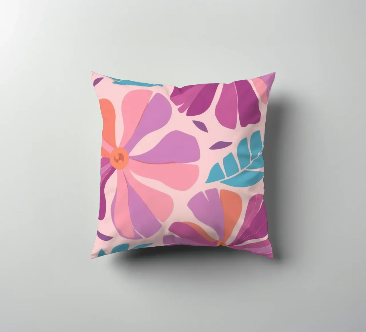 Pastel Petal Pattern cuscino da Nova Glaze