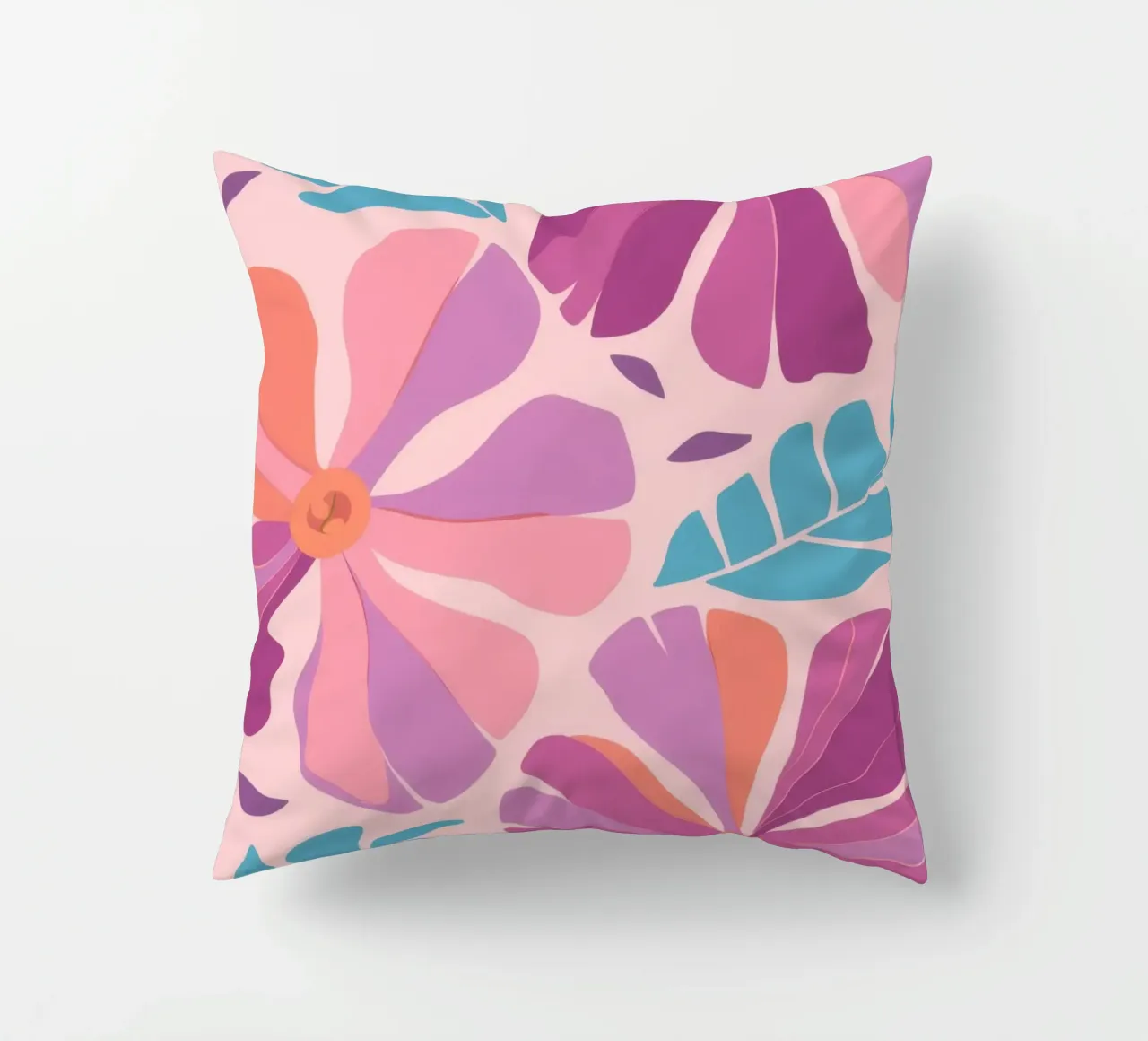 Pastel Petal Pattern cuscino da Nova Glaze