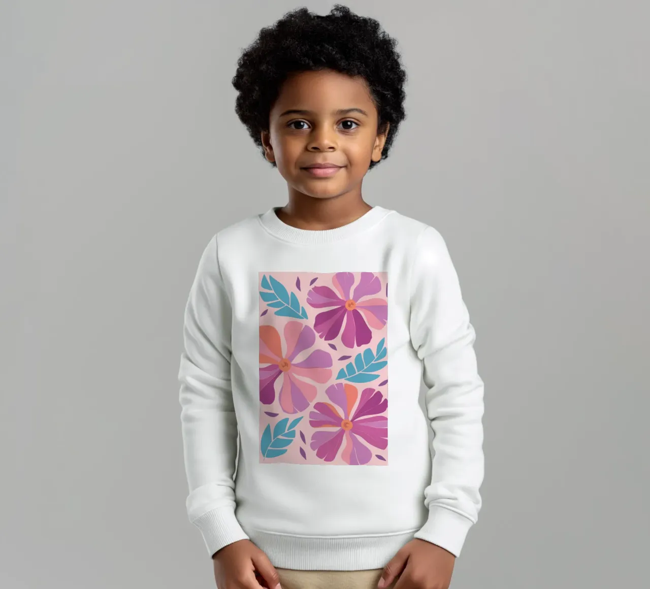 Pastel Petal Pattern felpa bambino da Nova Glaze