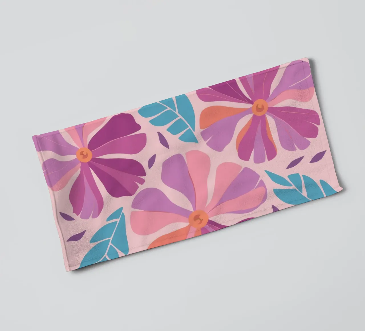 Pastel Petal Pattern asciugamano da bagno da Nova Glaze