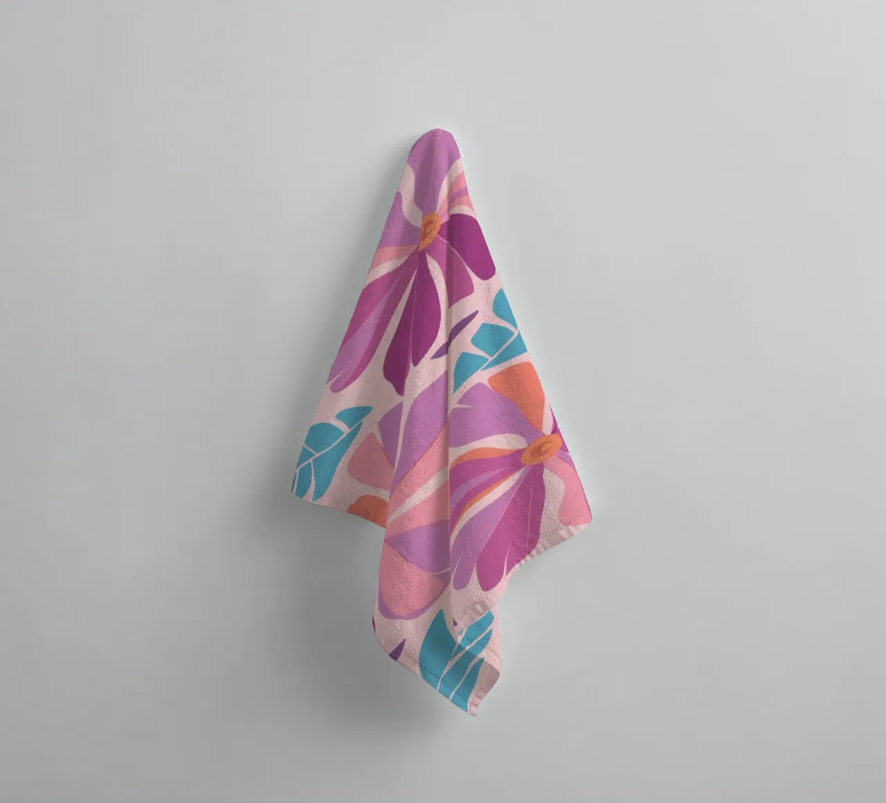 Pastel Petal Pattern asciugamano da bagno da Nova Glaze