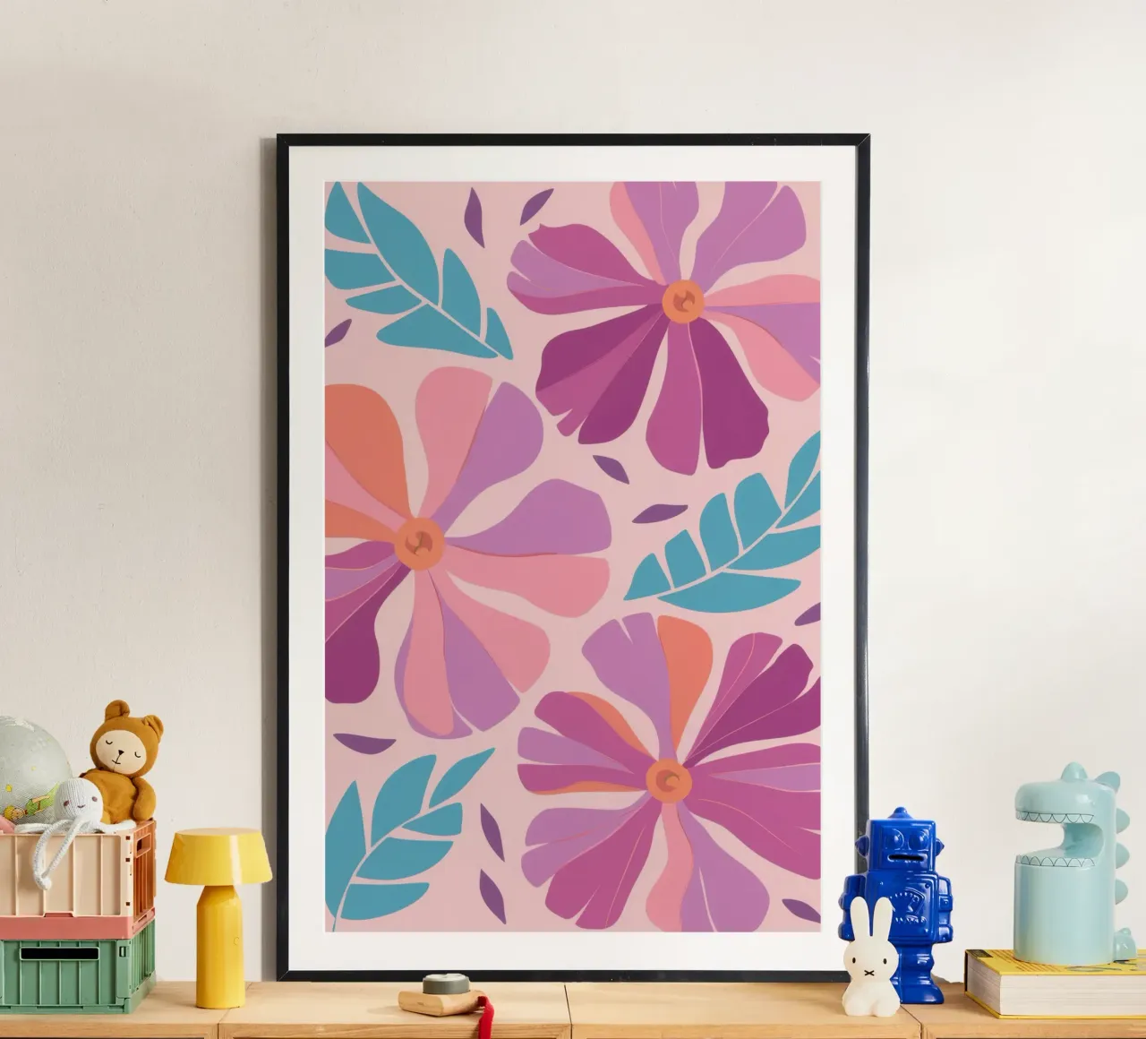 Pastel Petal Pattern poster da Nova Glaze