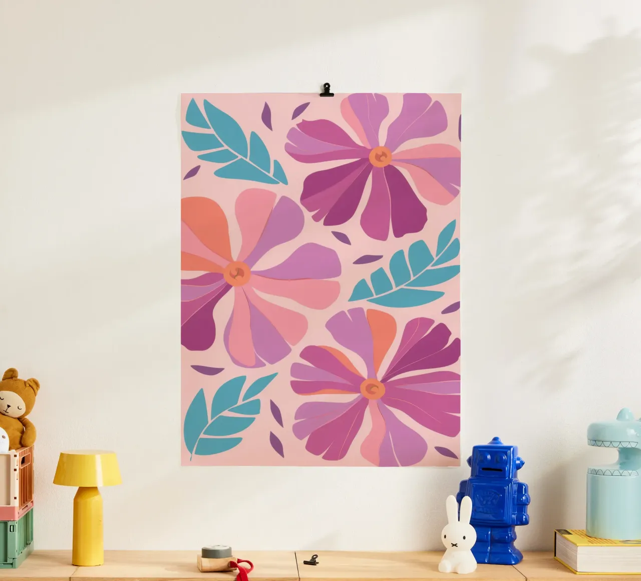 Pastel Petal Pattern poster da Nova Glaze