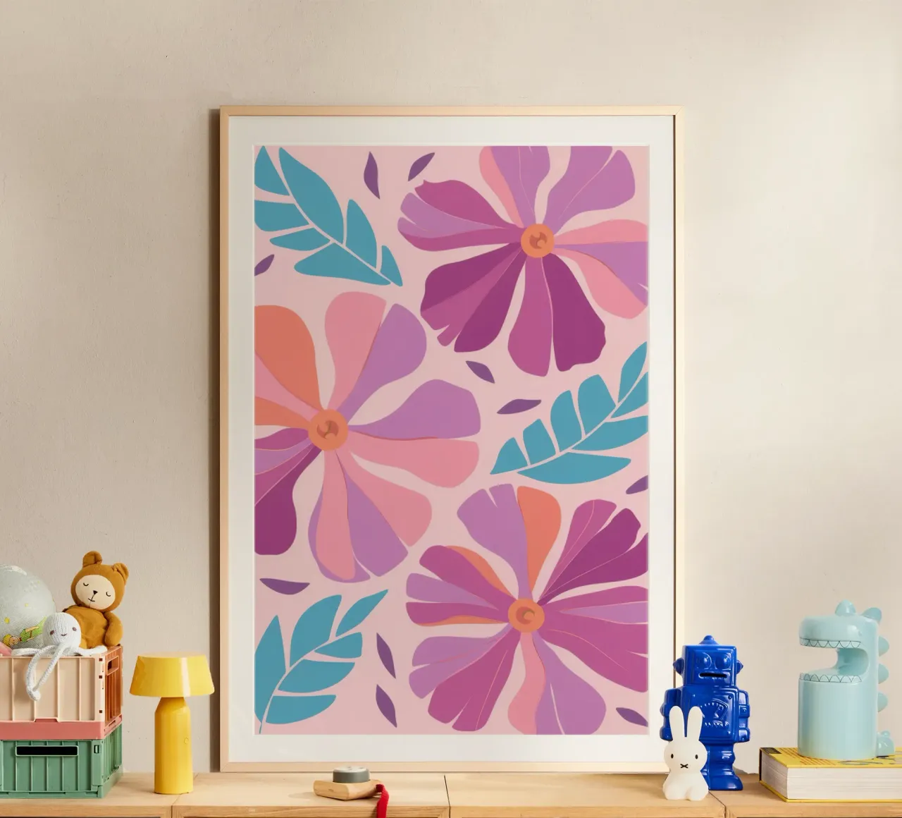 Pastel Petal Pattern poster da Nova Glaze
