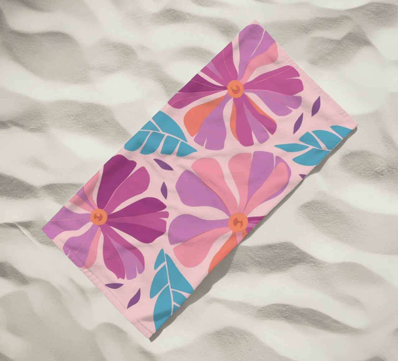 Pastel Petal Pattern telo mare da Nova Glaze