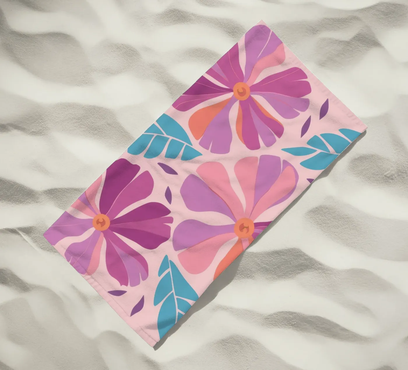 Pastel Petal Pattern telo mare da Nova Glaze