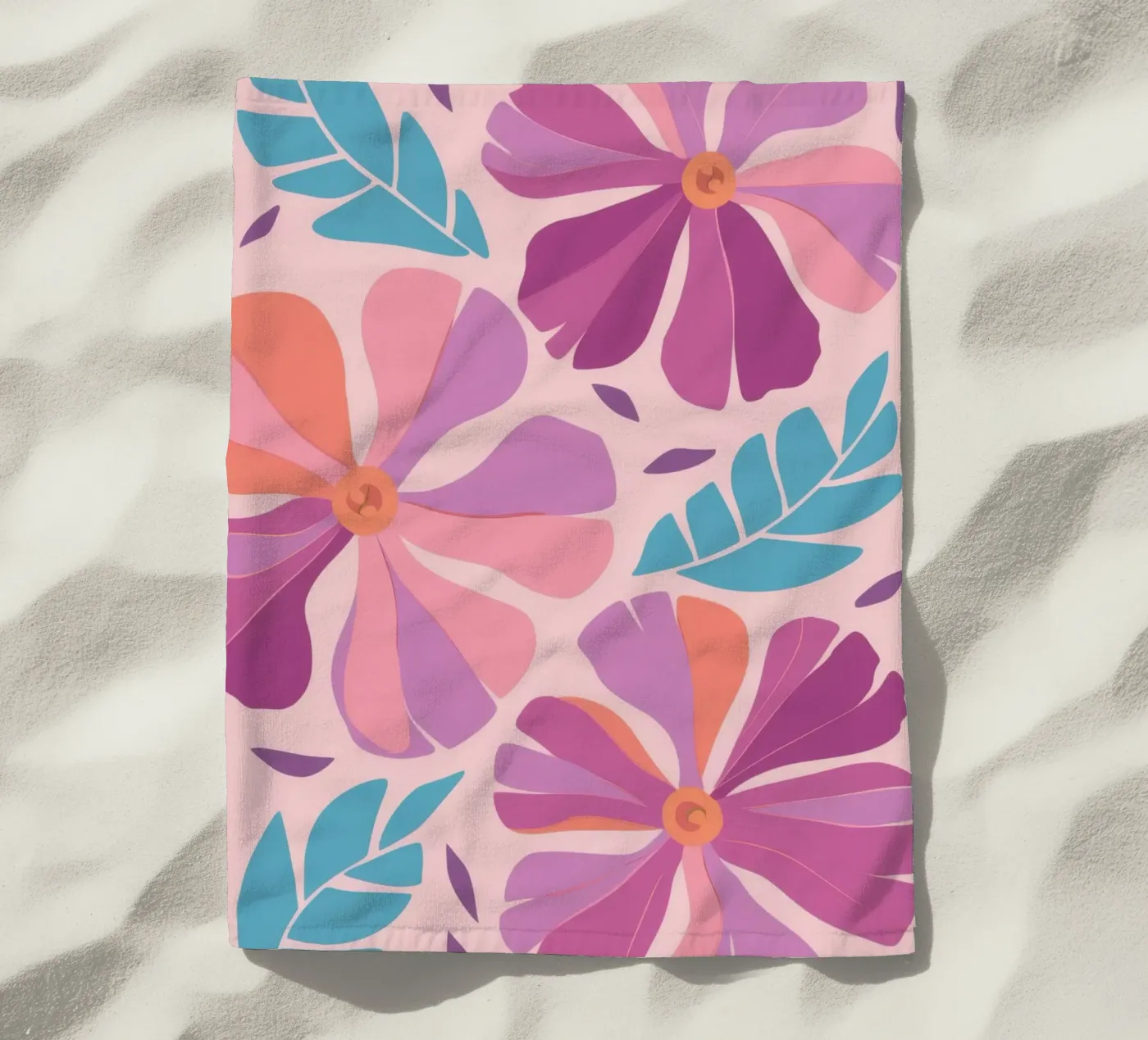 Pastel Petal Pattern telo mare da Nova Glaze