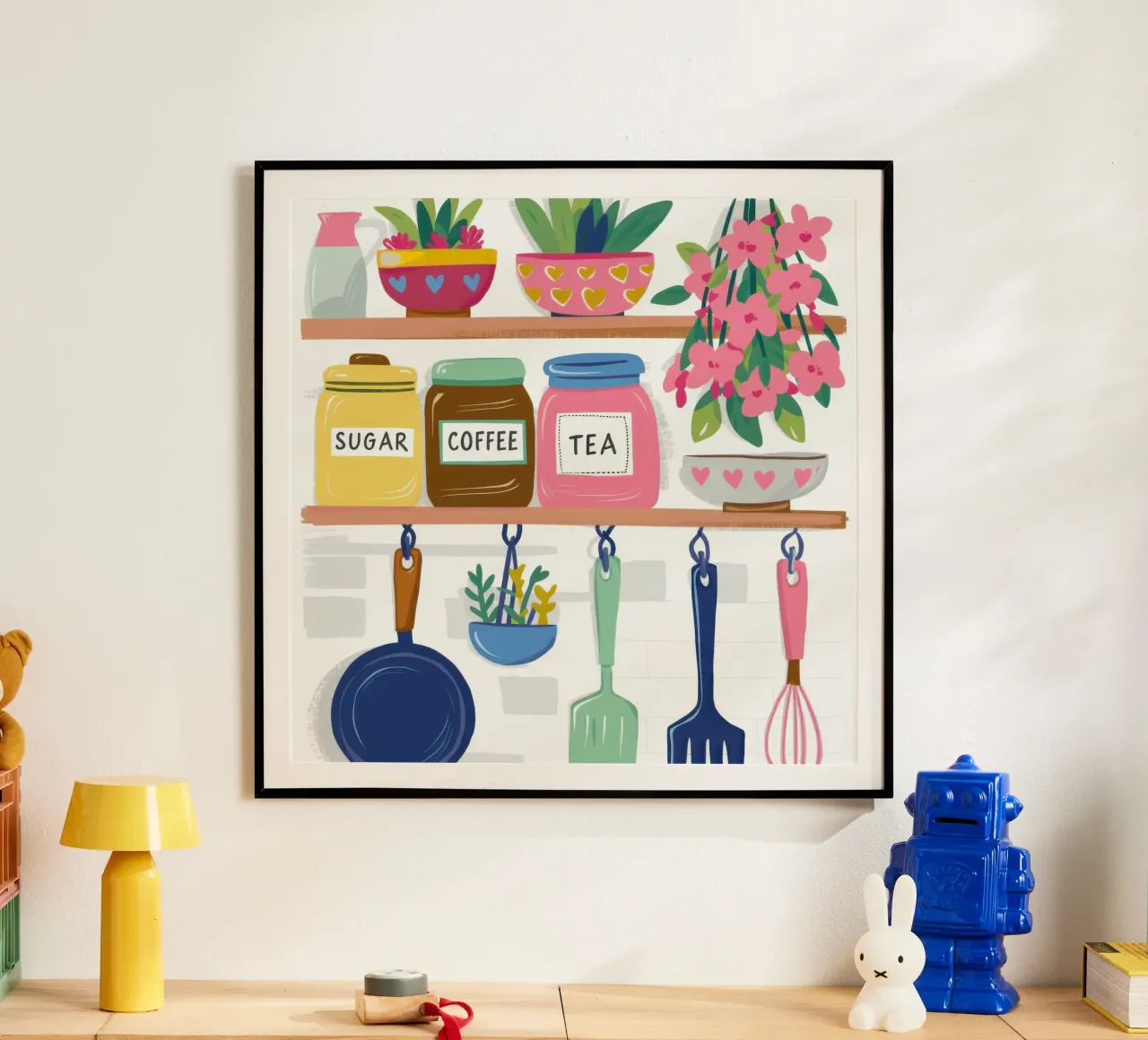 Scaffale da cucina di charme poster da Nova Glaze