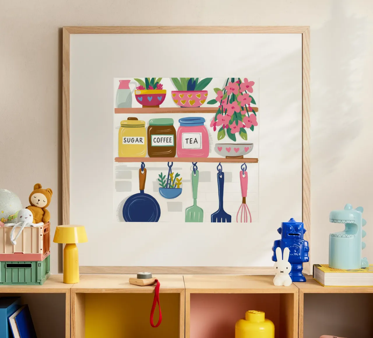 Scaffale da cucina di charme poster da Nova Glaze