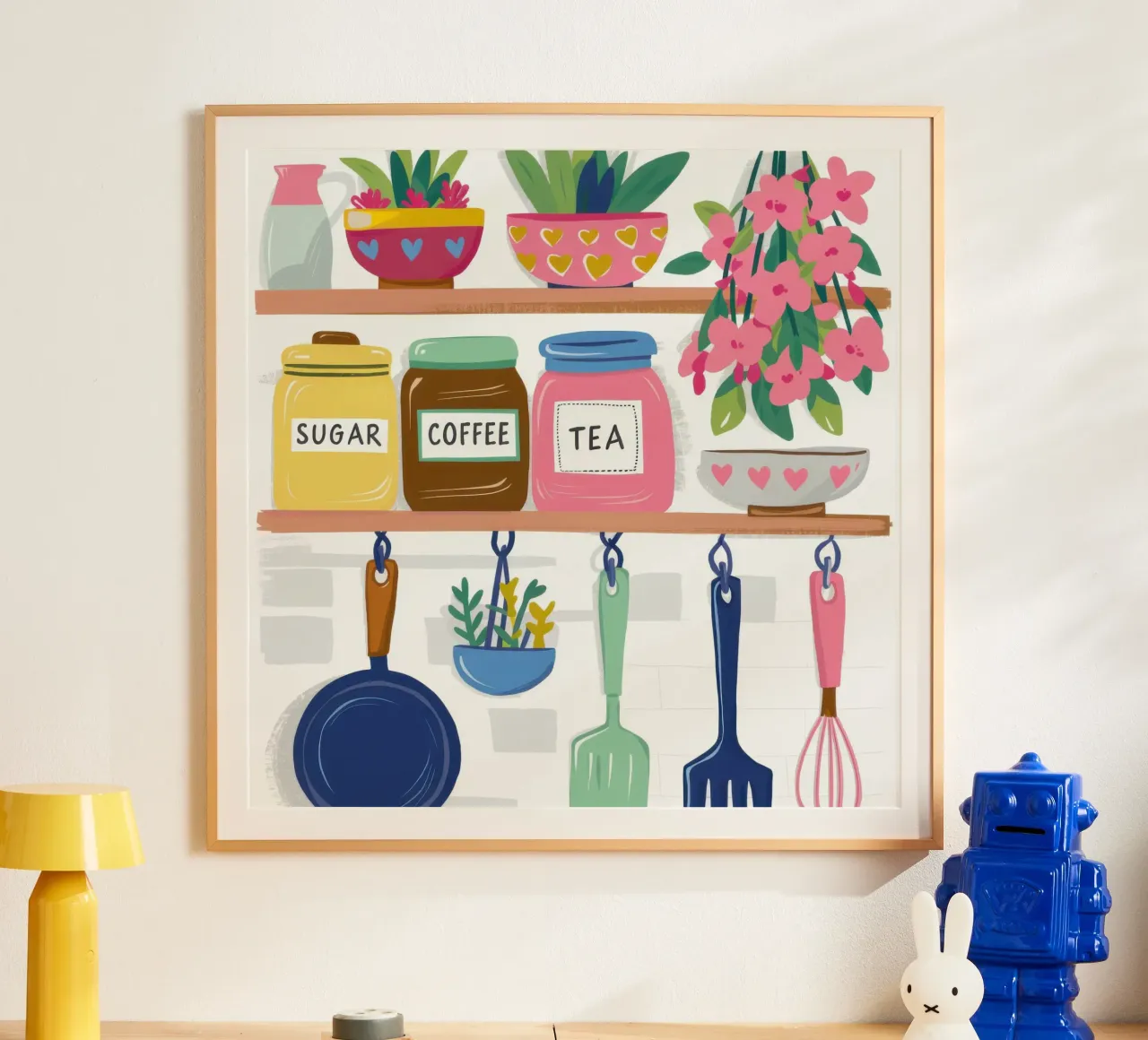 Scaffale da cucina di charme poster da Nova Glaze