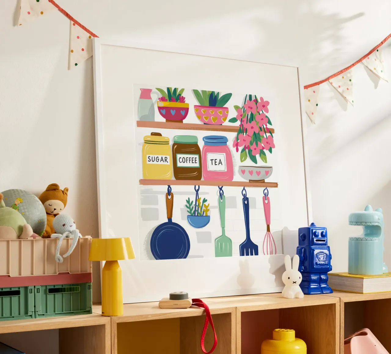 Scaffale da cucina di charme poster da Nova Glaze