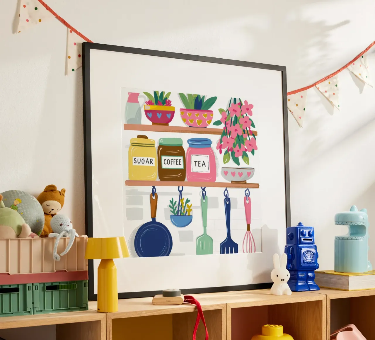 Scaffale da cucina di charme poster da Nova Glaze