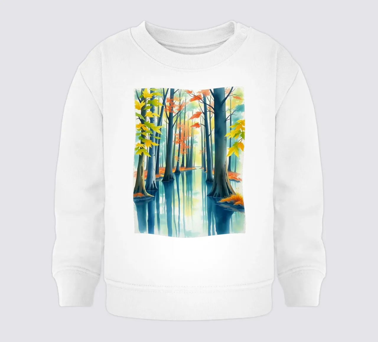 Riflessi dell'abbraccio dell'autunno: Un viaggio sereno attraverso felpa neonato da Artistic-shop