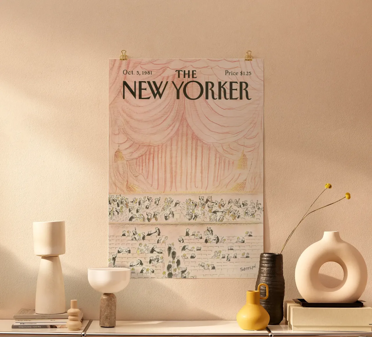 La copertina del New Yorker 1981 poster da Mr.Lorenzo